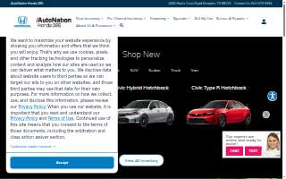 AutoNation Honda 385 website