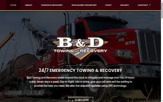 B & D Towing and Recovery of Memphis website