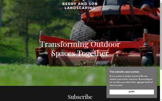 Berry & Son Landscaping website
