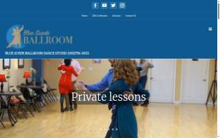 Blue Suede Ballroom Dance Studio website