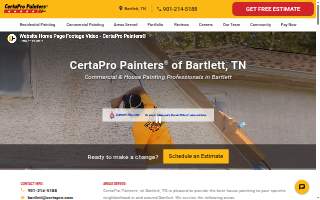 CertaPro Painters of Bartlett website