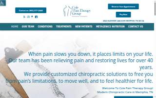 Cole Pain Therapy Group website