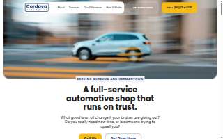 Cordova Automotive website