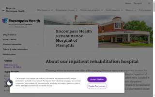 Encompass Health Rehabilitation Hospital of Memphis website