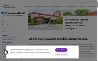Encompass Health Rehabilitation Hospital of North Memphis website