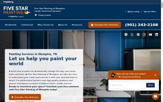 Five Star Painting of Memphis website