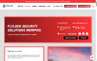 FlyLock Security Solutions of Memphis website