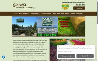 Giaroli's Nursery & Landscaping website