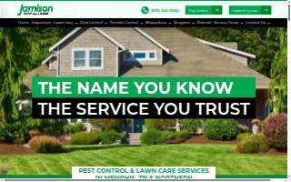 Jamison Pest and Lawn website