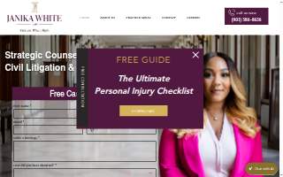 Janika White Law, PLLC website