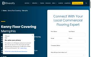 Kenny Floor Covering, A Diverzify Company website