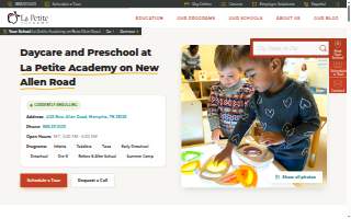 La Petite Academy on New Allen Road website