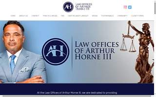 Law Offices of Arthur Horne III, PLLC website
