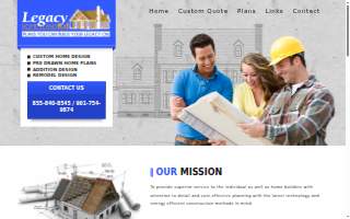 Legacy Home Plans LLC website