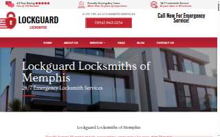 Lockguard Locksmiths of Memphis website