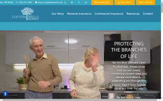 Lofton Wells Insurance website