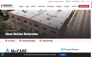 McCabe Restoration, an Endurant company website