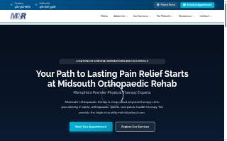 MidSouth Orthopaedic Rehab website