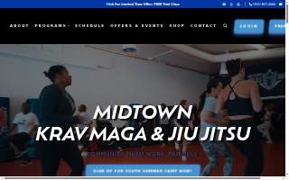 Midtown Krav Maga & Jiu Jitsu website