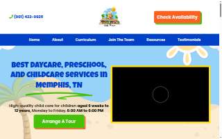 Paradise Kidz Place website