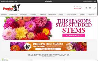 Pugh's Flowers website