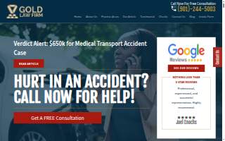 The Gold Law Firm website