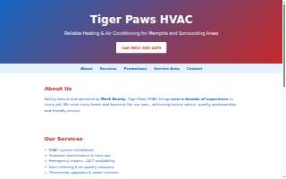 Tiger Paws website