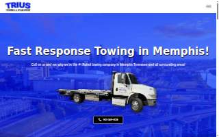 Trius Towing & Transport website