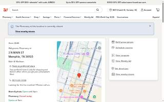 Walgreens Pharmacy website