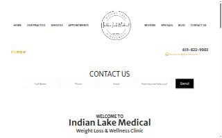 Indian Lake Medical Weight Loss & Wellness website