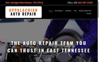 Appalachian Auto Repair website