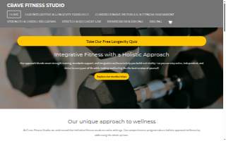 Crave Fitness Studio website