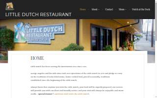 Little Dutch Restaurant website