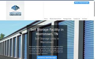 Morristown Midtown Storage website