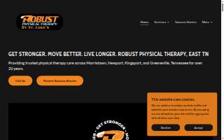 Robust Physical Therapy by St. Luke's - Morristown website