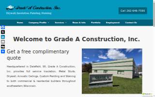 Grade A Construction website
