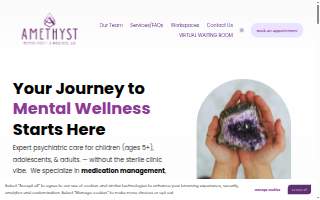 Amethyst Mental Health & Wellness, LLC website