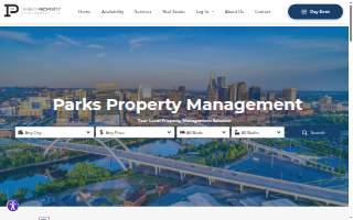 Parks Property Management website