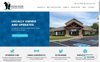 Stones River Veterinary Hospital website