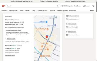 Walgreens Pharmacy website