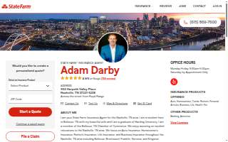 Adam Darby - State Farm Insurance Agent website