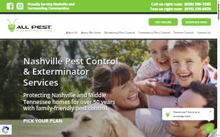 All Pest Solutions, Inc. website