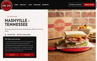 Apple Spice Catering Co. website