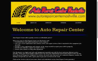 Auto Repair Center website