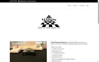B & B Commercial Flooring website
