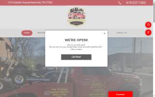Bailey's Wrecker Service website