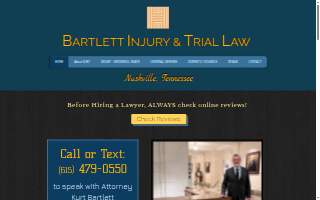 Bartlett Injury and Trial Law website