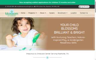 Blossom Academy website