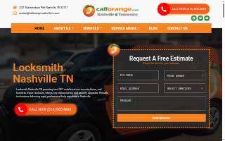 CallOrange Locksmith of Nashville Tennessee website