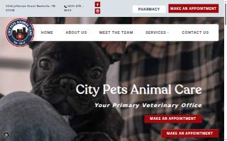City Pets Animal Care website